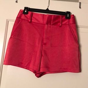 Hot pink, silk shorts